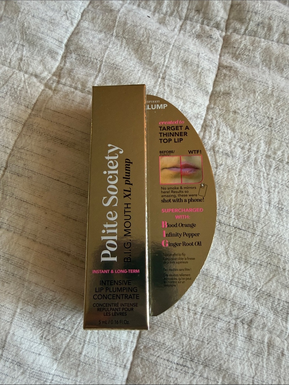 Polite society B.I.G. Mouth XL Plump Intensive Lip Plumping Concentrate - NWB